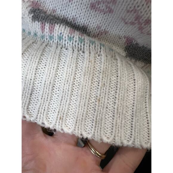 Vintage Mallard’s Point Alphabet Sheep Sweater Small - Picture 10 of 10